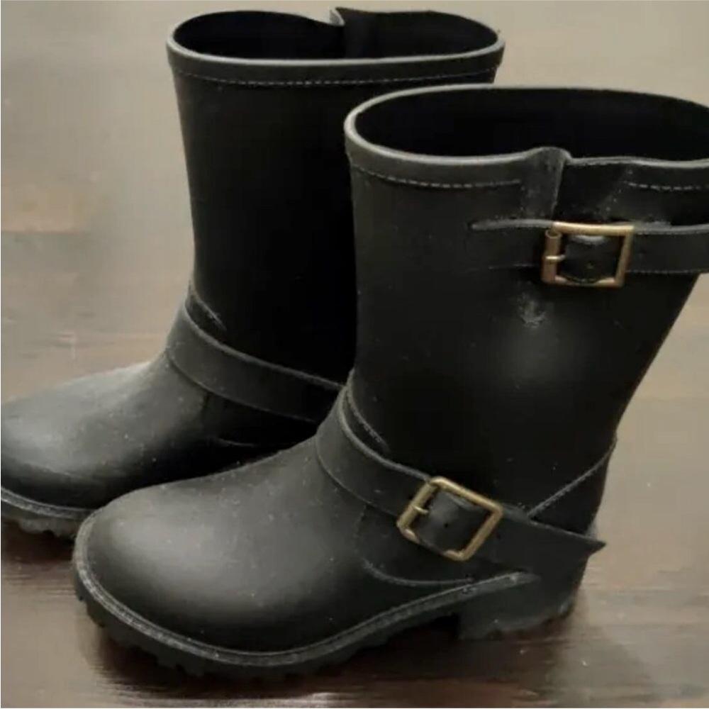 Women Warm Heeled Rain Boots | Size 6